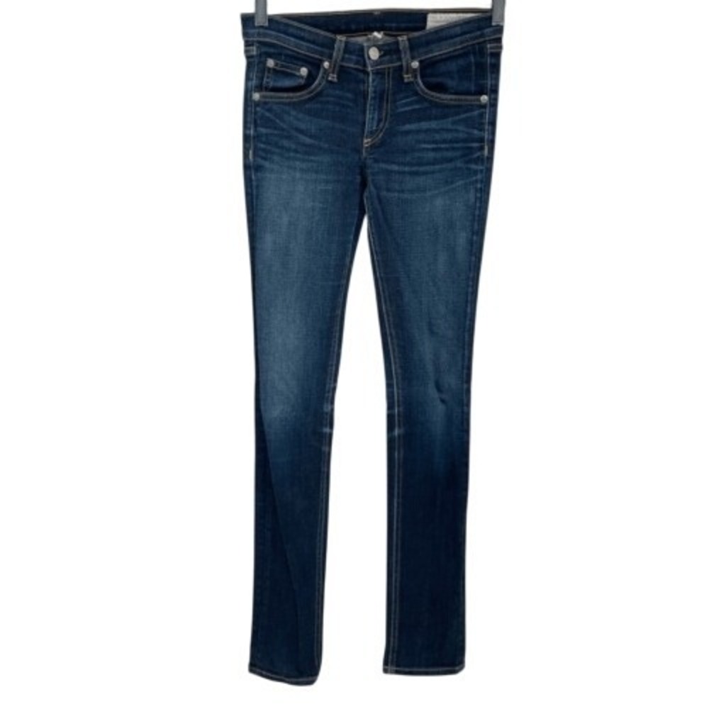 Rag & Bone Jeans Skinny Womenโ Size 25 Blue Kensington Mid Rise